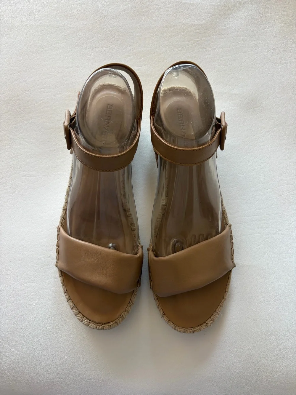 Bernardo Espadrille Wedge Leather Sandal- Madrid Sz 10 Euro Summer Vacation